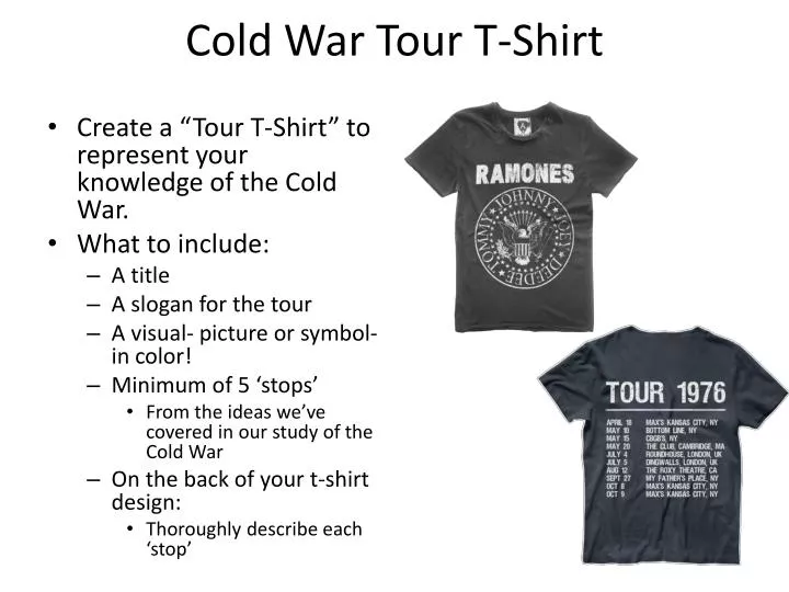 cold war tour t shirt