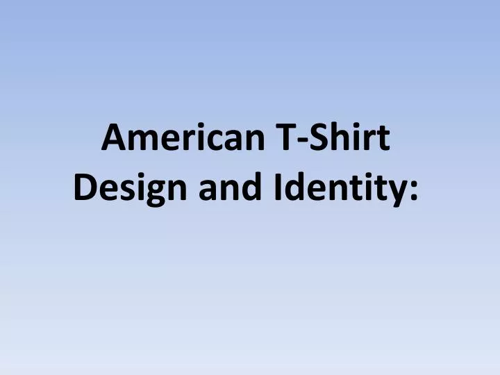 american t shirt design and identity