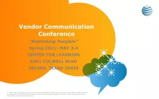 Vendor Communication Conference