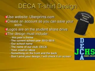 DECA T-shirt Design
