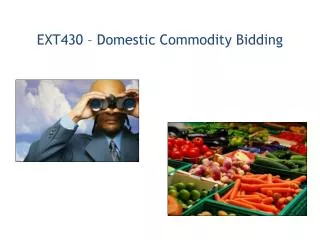 EXT430 – Domestic Commodity Bidding