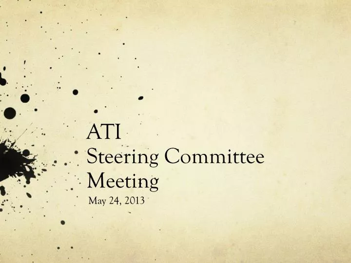 ati steering committee meeting