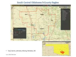 South Central Oklahoma 5-County Region