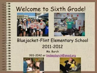 Welcome to Sixth Grade!