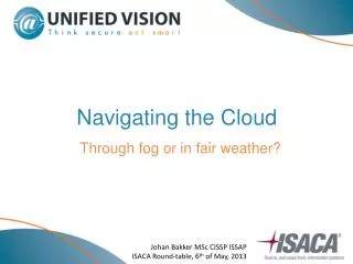 Navigating the Cloud