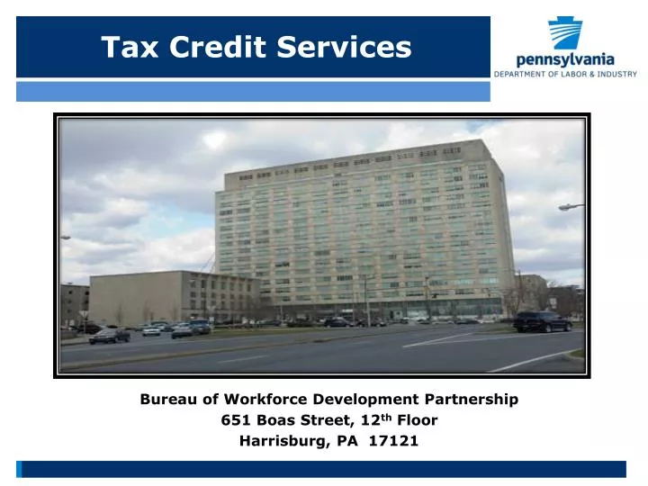 tax credit services