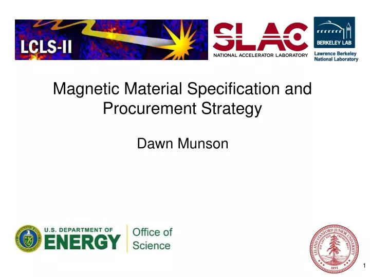 magnetic material specification and procurement strategy