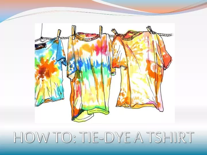 how to tie dye a tshirt