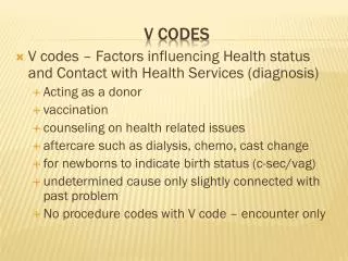 V Codes