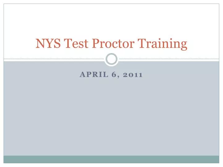 nys test proctor training