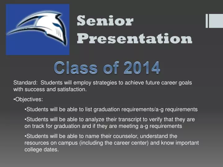 senior presentation