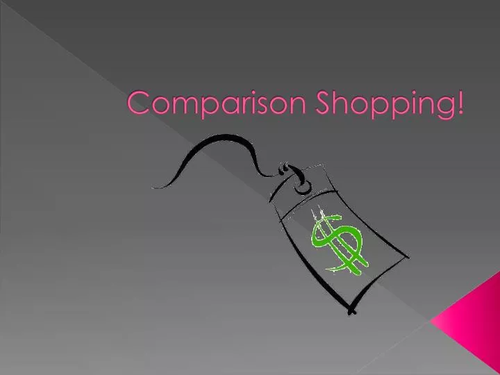 comparison shopping