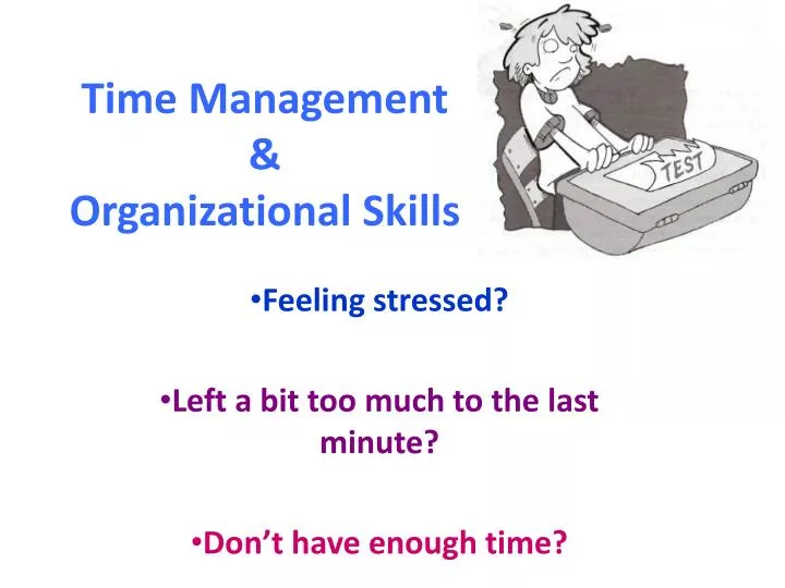 time management organizational skills
