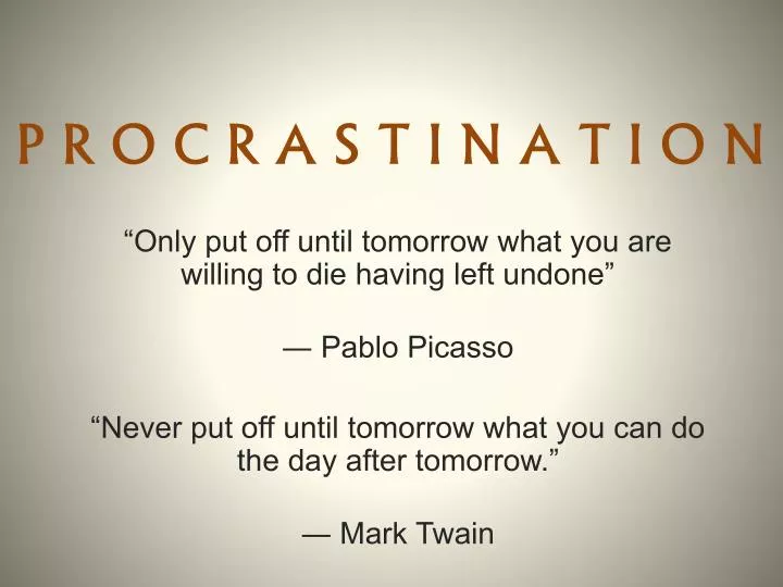 procrastination quotes mark twain