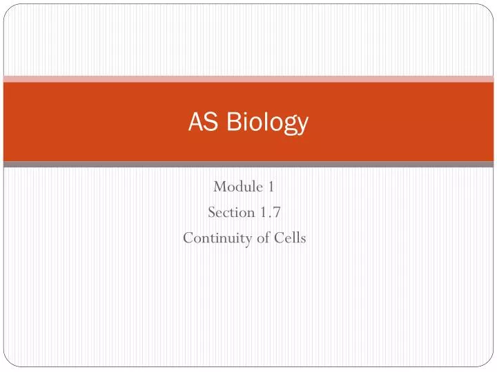 as biology