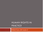 Understanding Human Rights: Global Issues and U.S. Policies - slide 1