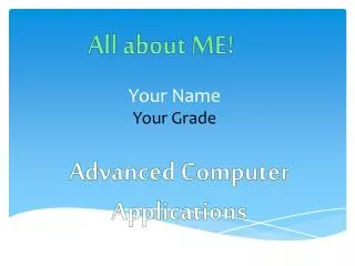 your name your grade