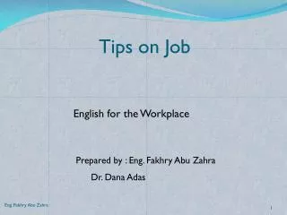 Tips on Job