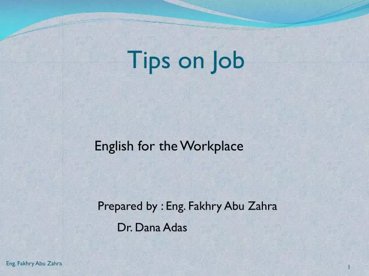 tips on job