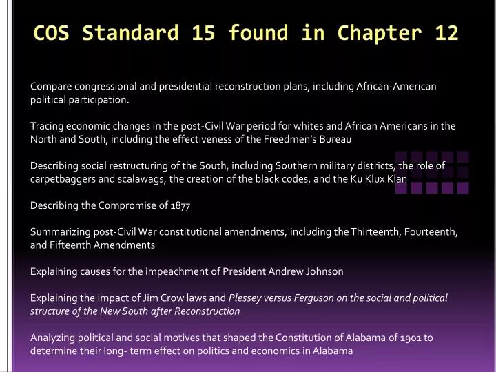 cos standard 15 found in chapter 12