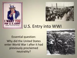 U.S. Entry into WWI