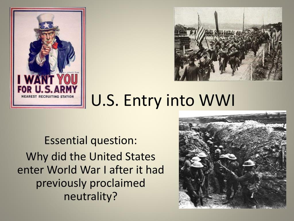 PPT - U.S. Entry into WWI PowerPoint Presentation, free download - ID ...