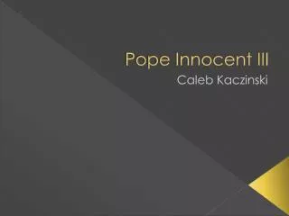 Pope Innocent III