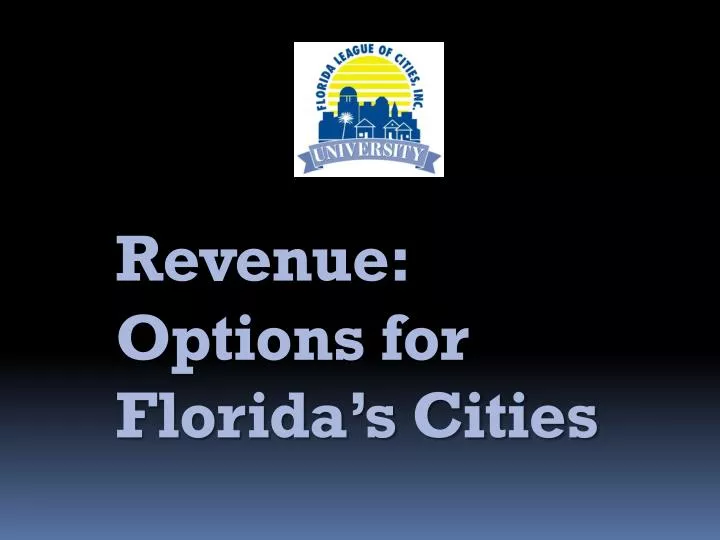revenue options for florida s cities
