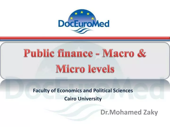 public finance macro micro levels