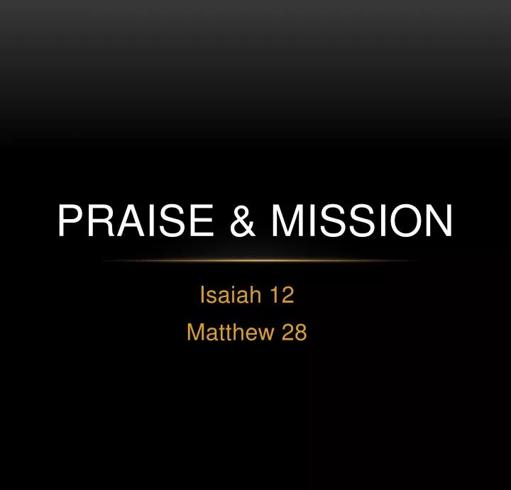 praise mission