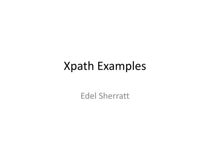 xpath examples