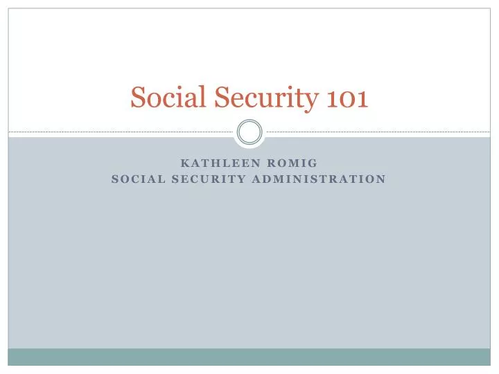 social security 101