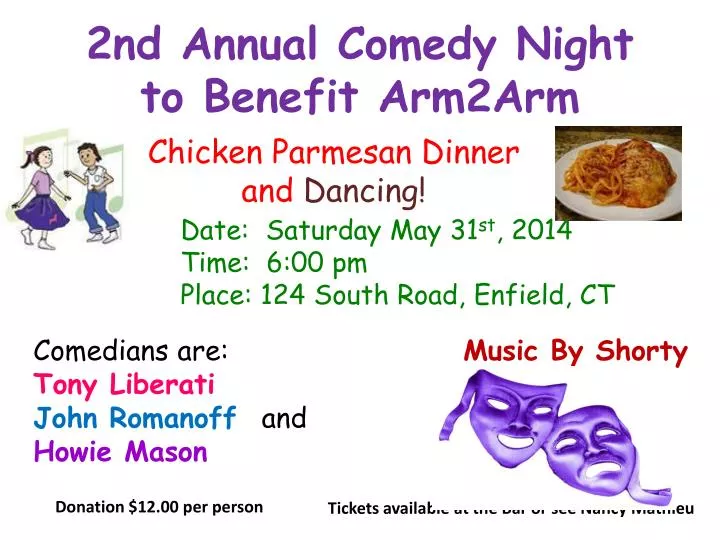 2nd annual comedy night to benefit arm2arm