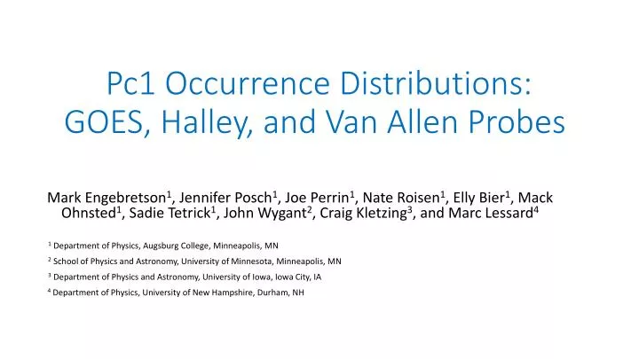 pc1 occurrence distributions goes halley and van allen probes