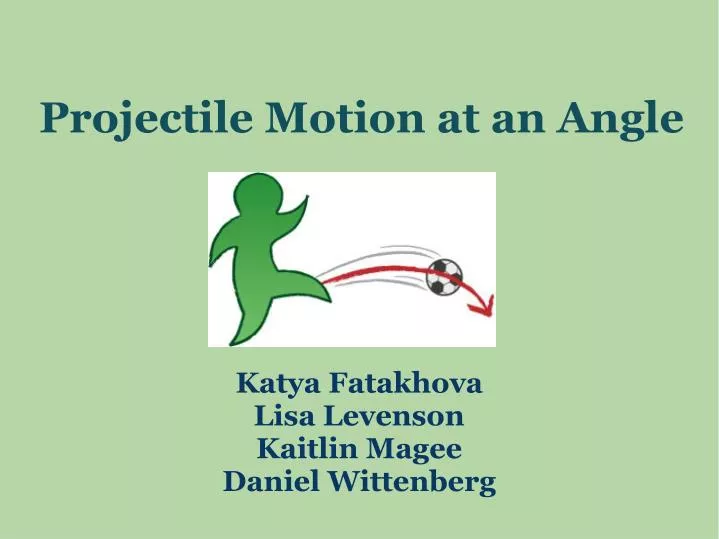 projectile motion at an angle