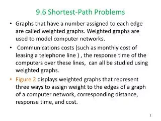 9.6 Shortest-Path Problems