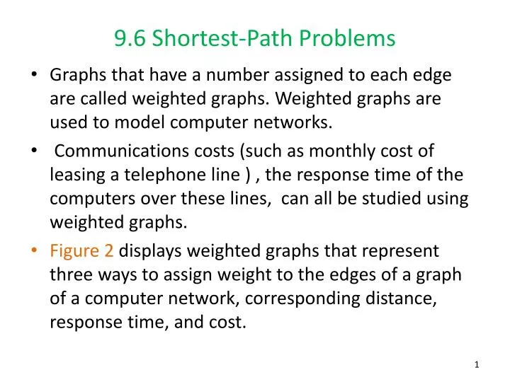 9 6 shortest path problems
