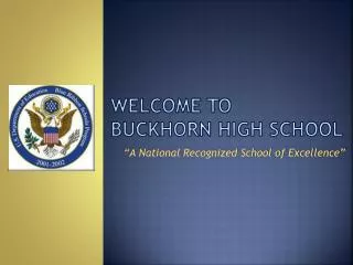 Welcome to Buckhorn High School