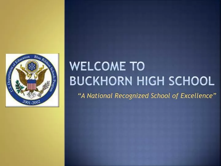 welcome to buckhorn high school