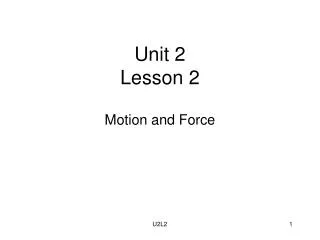 Unit 2 Lesson 2