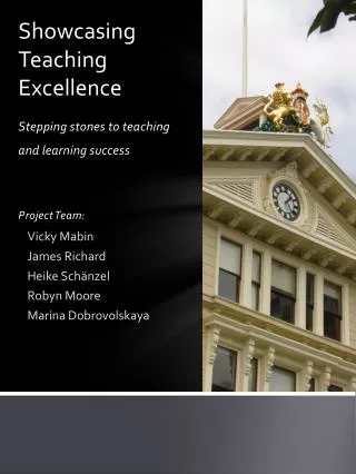 Showcasing Teaching Excellence
