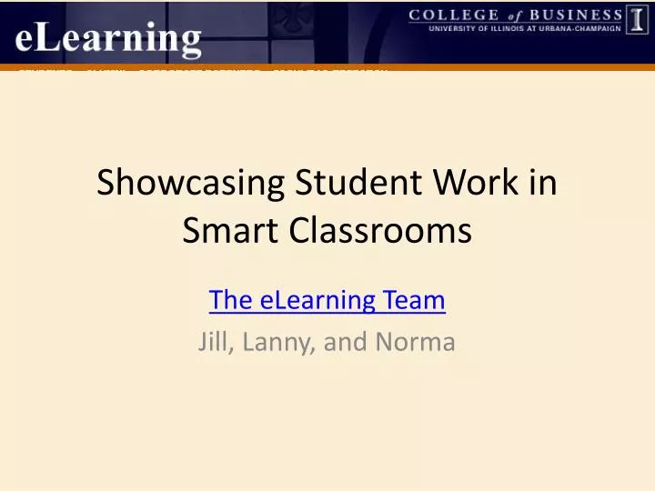 showcasing student work in smart classrooms