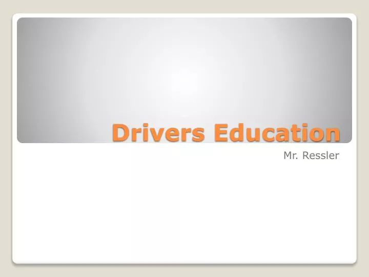 drivers education