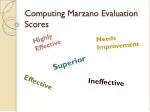 Computing Marzano Evaluation Scores - slide 1