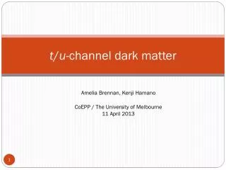 t / u -channel dark matter