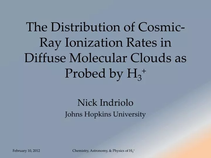 the distribution of cosmic ray ionization rates in diffuse molecular clouds as probed by h 3