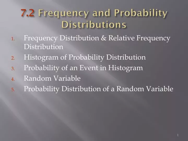 7 2 frequency and probability distributions