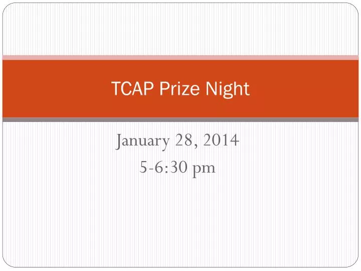 tcap prize night