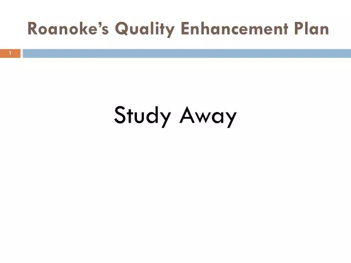 roanoke s quality enhancement plan