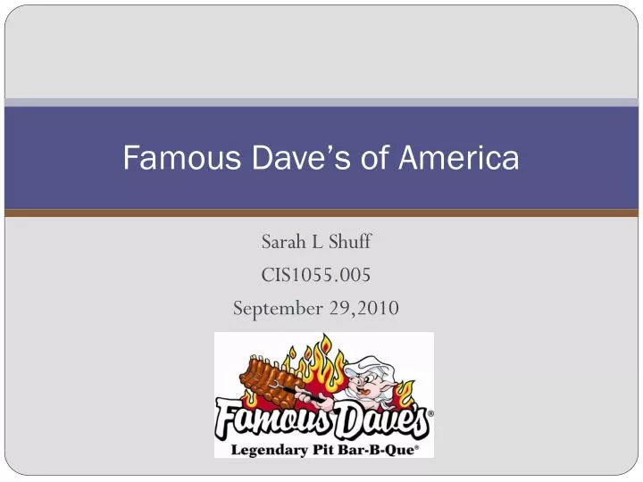 famous dave s of america